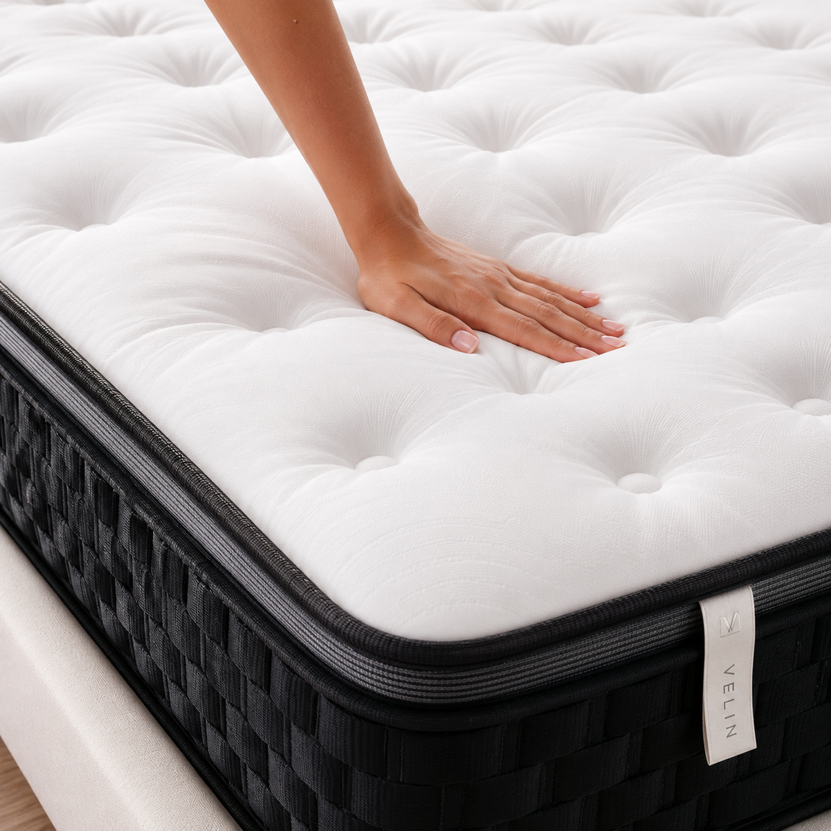 Matelas Signature Suprême VELIN – vue en situation dans une chambre